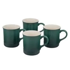 Le Creuset 14 Oz Stoneware Mugs Set Of 4 - Artichaut