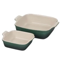 Le Creuset Heritage Stoneware Square Dishes Set Of 2 - Artichaut