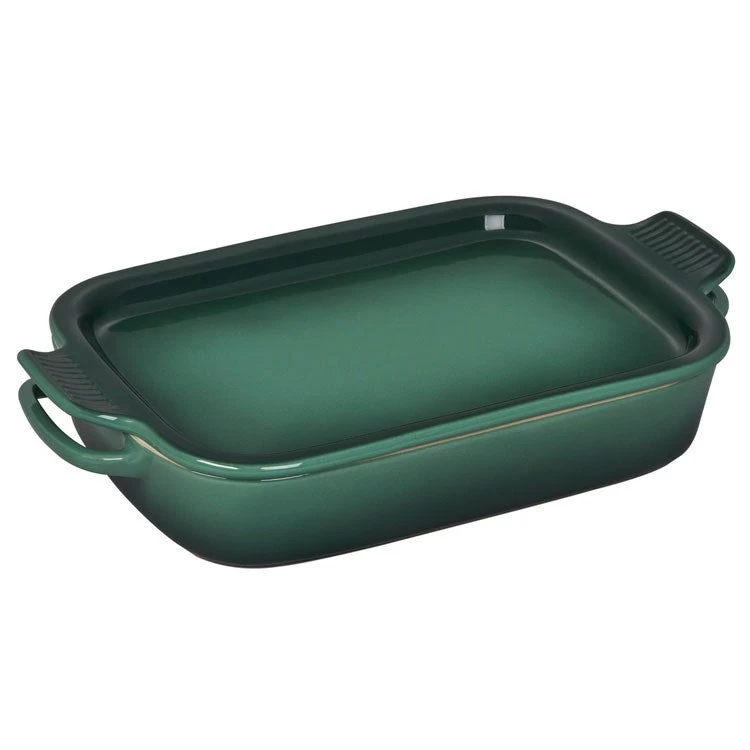 Le Creuset 2.75-Quart Stoneware Rectangular Dish With Platter Lid - Artichaut