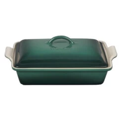 Le Creuset Heritage 4-Quart Stoneware Covered Rectangular Casserole - Artichaut