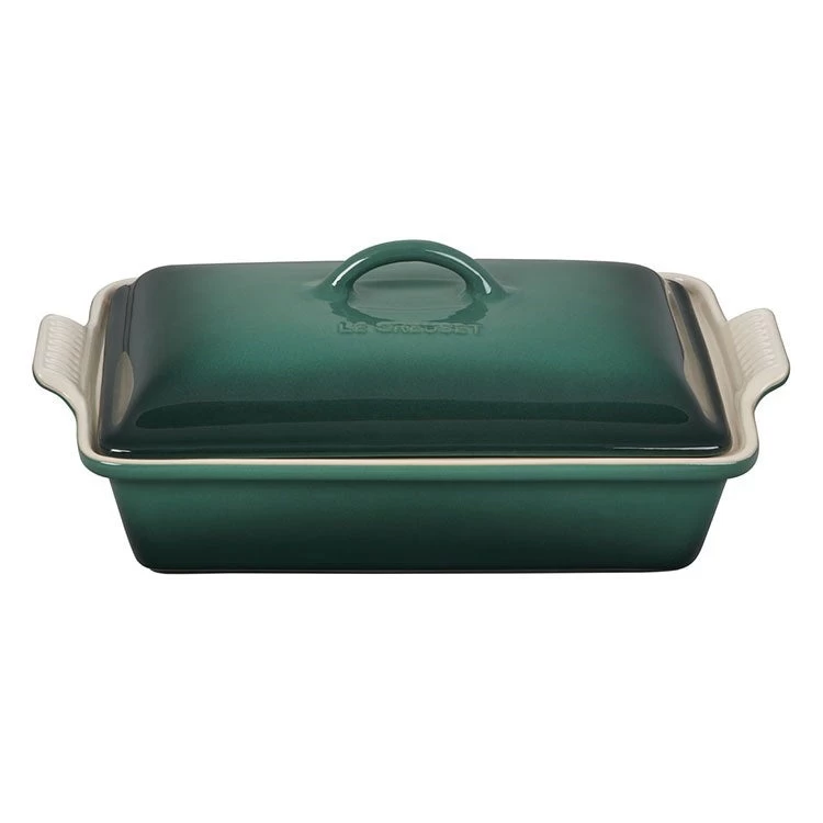 Le Creuset Heritage 4-Quart Stoneware Covered Rectangular Casserole - Artichaut