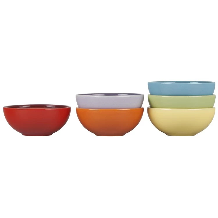 Le Creuset Multi-Color Pinch Bowl Six-Piece Gift Set - Cerise, Flame, Soleil, Palm, Caribbean & Provence - Image 2