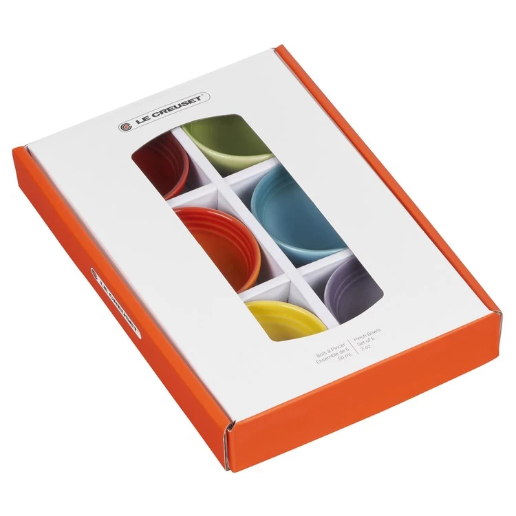 Le Creuset Multi-Color Pinch Bowl Six-Piece Gift Set - Cerise, Flame, Soleil, Palm, Caribbean & Provence - Image 3
