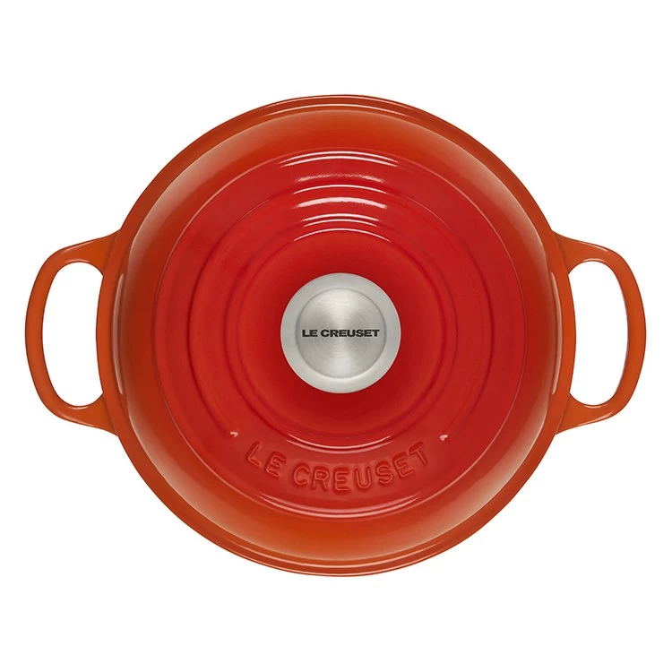 Le Creuset Signature 1.75-Quart Enameled Cast Iron Bread Oven - Flame - Image 3
