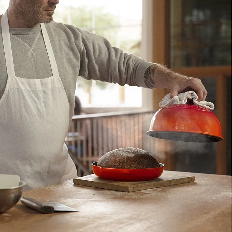 Le Creuset Signature 1.75-Quart Enameled Cast Iron Bread Oven - Flame - Image 8