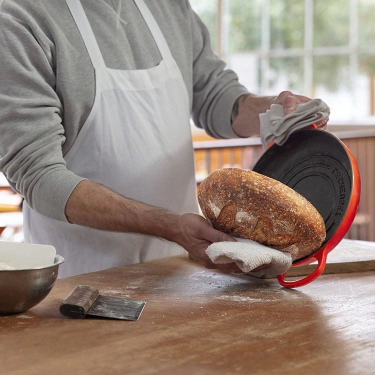 Le Creuset Signature 1.75-Quart Enameled Cast Iron Bread Oven - Flame - Image 9