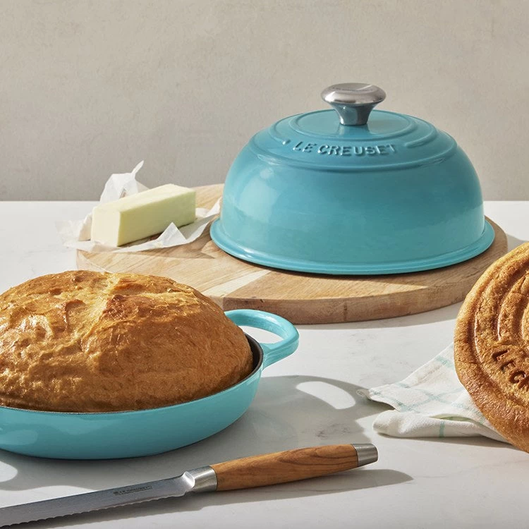 Le Creuset Signature 1.75-Quart Enameled Cast Iron Bread Oven - Caribbean - Image 5