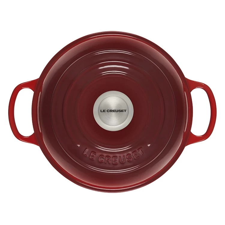 Le Creuset Signature 1.75-Quart Enameled Cast Iron Bread Oven - Cerise - Image 3