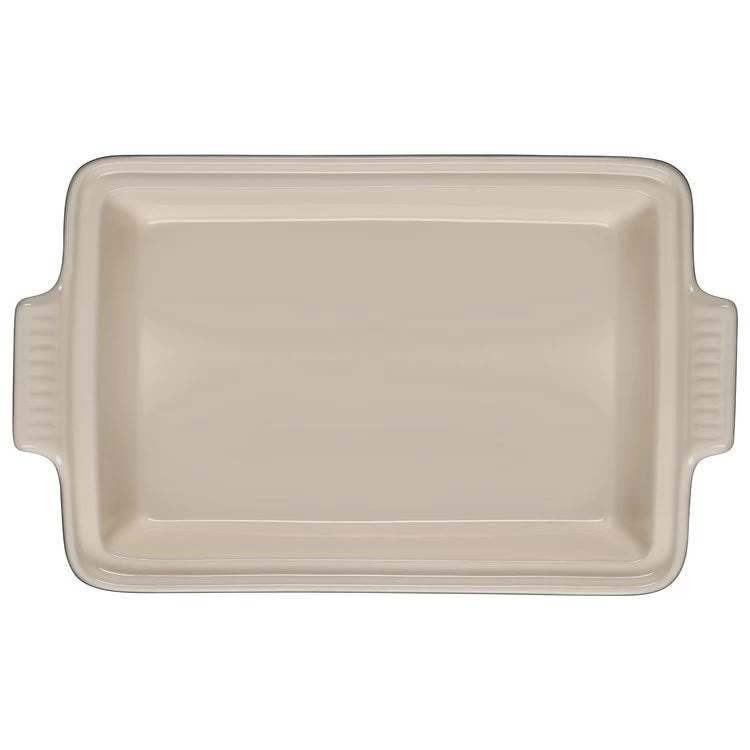 Le Creuset Olive Branch Collection 4-Quart Covered Rectangular Casserole With Embossed Lid - Indigo - Image 4