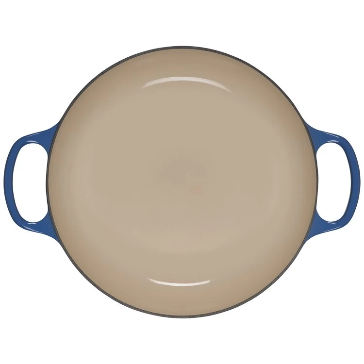 Le Creuset Olive Branch Collection 5-Quart Cast Iron Braiser With Embossed Lid And Stainless Steel Knob - Marseille - Image 4
