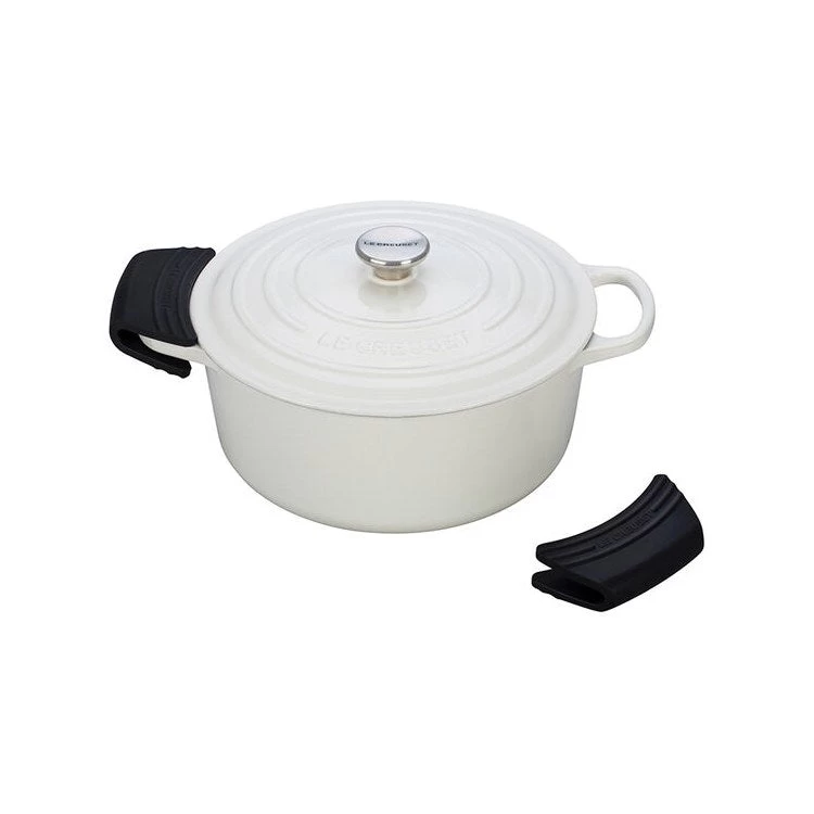 Le Creuset Silicone Pot Grips Set - Black