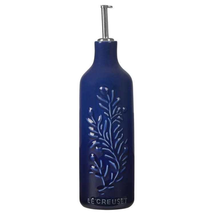 Le Creuset Embossed Olive Branch Oil Cruet - Indigo - Image 2