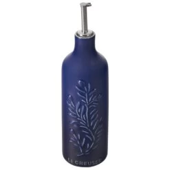 Le Creuset Embossed Olive Branch Oil Cruet - Indigo