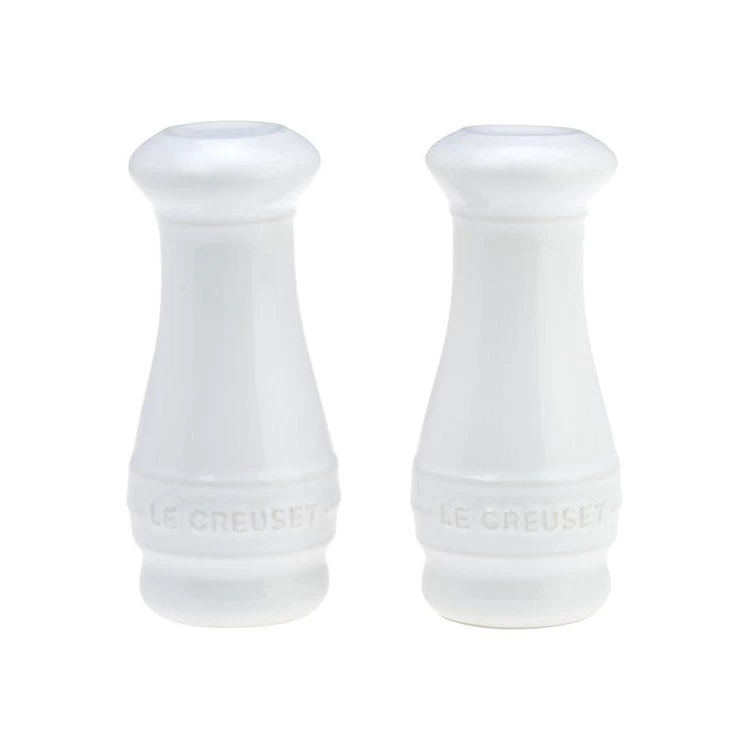 Le Creuset Salt And Pepper Shakers Set Of 2 - White