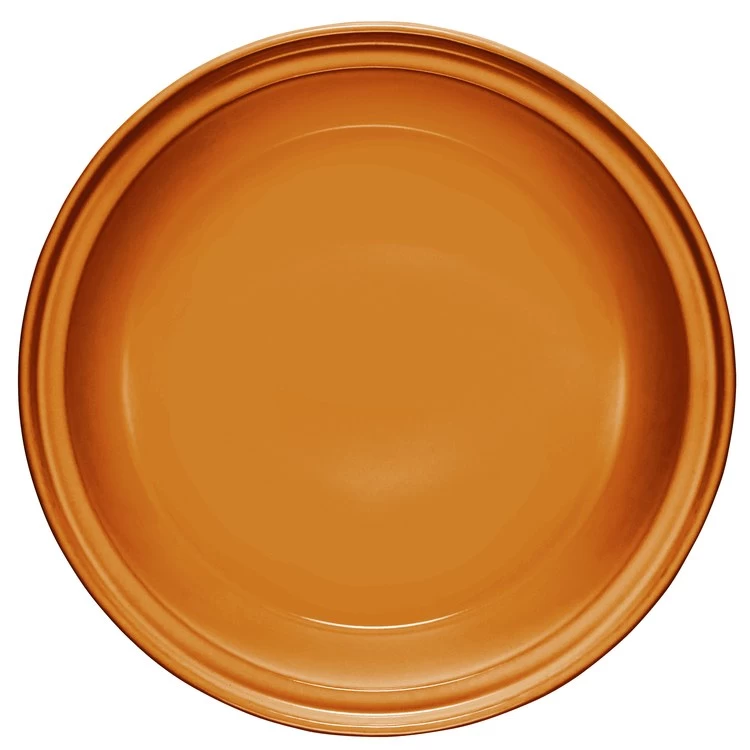 Le Creuset 9" Pumpkin Stoneware Casserole Dish With Lid - Persimmon - Image 4