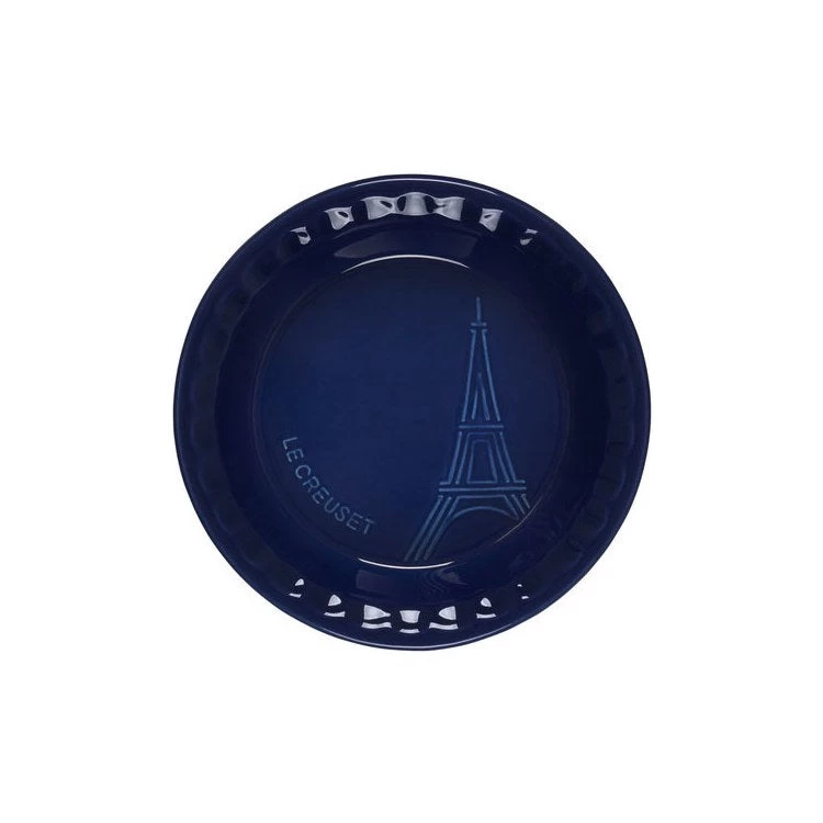 Le Creuset Eiffel Tower Collection 9" Pie Dish - Indigo - Image 2