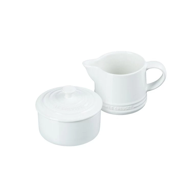 Le Creuset Signature Stoneware Cream & Sugar Set - White - Image 2