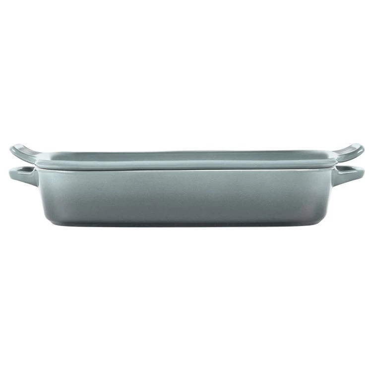 Le Creuset 2.75-Quart Stoneware Rectangular Dish With Platter Lid - Sea Salt - Image 2