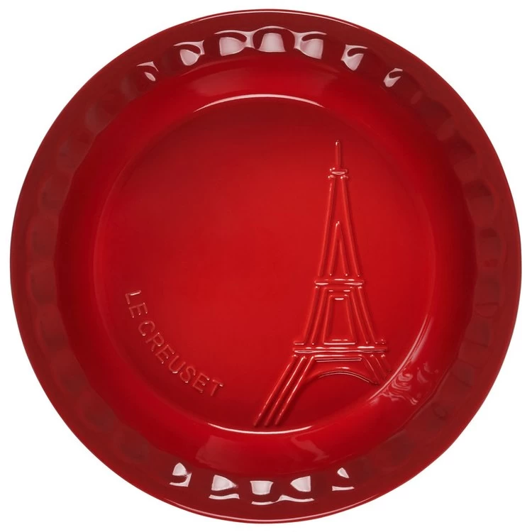 Le Creuset Eiffel Tower Collection 9" Pie Dish - Cerise - Image 2