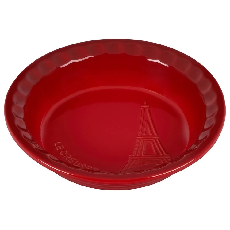 Le Creuset Eiffel Tower Collection 9" Pie Dish - Cerise