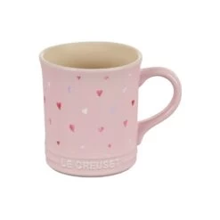 Le Creuset L' Amour Collection Mug - Chiffon Pink With Heart Applique