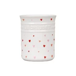 Le Creuset L' Amour Collection 1-Quart Classic Utensil Crock - White With Heart Applique