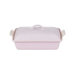 Le Creuset Heritage 4-Quart Stoneware Covered Rectangular Casserole - Shallot