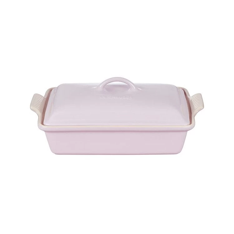 Le Creuset Heritage 4-Quart Stoneware Covered Rectangular Casserole - Shallot