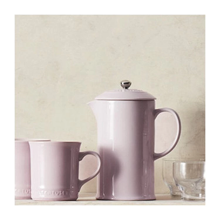 Le Creuset 34 Oz Stoneware French Press - Shallot - Image 4