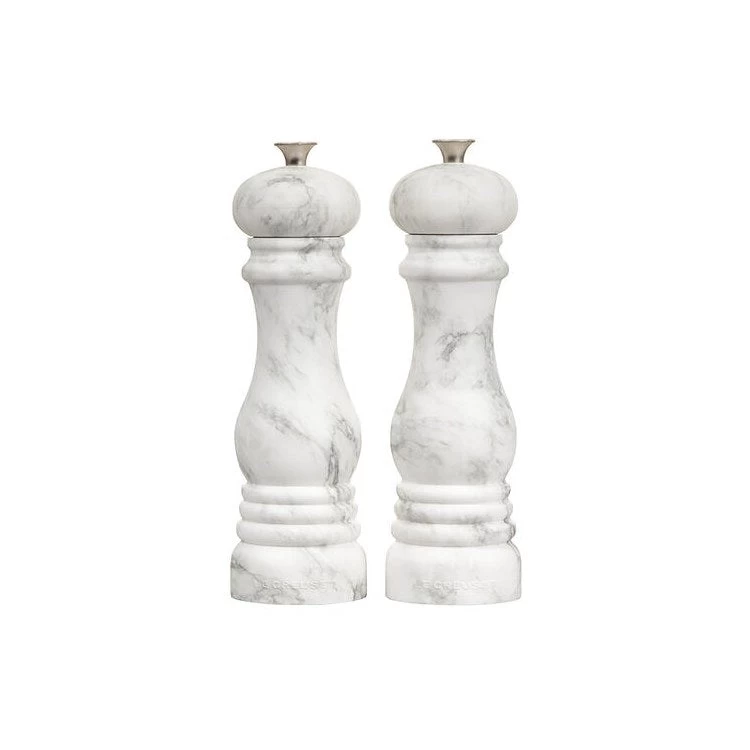 Le Creuset Salt And Pepper Mill Set - Marble Applique - Image 2