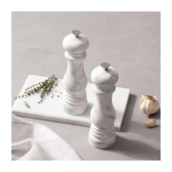 Le Creuset Salt And Pepper Mill Set - Marble Applique