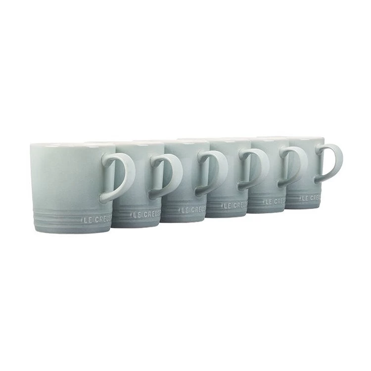 Le Creuset 12 Oz London Mugs Set Of 6 - Sea Salt