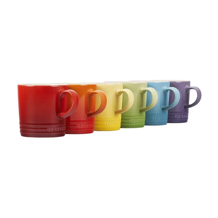 Le Creuset 12 Oz London Mugs Set Of 6 - Rainbow