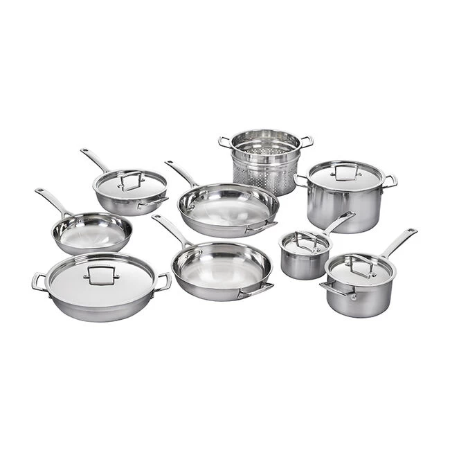 Le Creuset Classic Stainless Steel 14-Piece Cookware Set