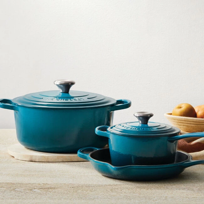 Le Creuset Signature Enameled Cast Iron 5-Piece Cookware Set - Image 6