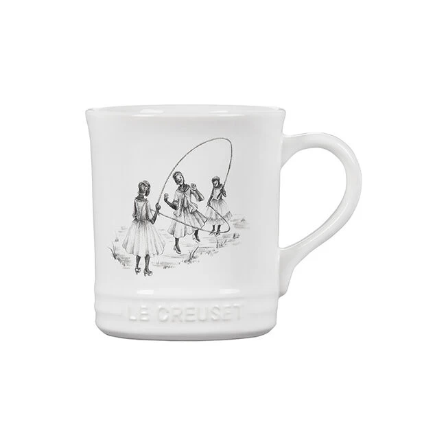 Le Creuset Harlem Toile De Jouy Mug - Girls Jumping Rope