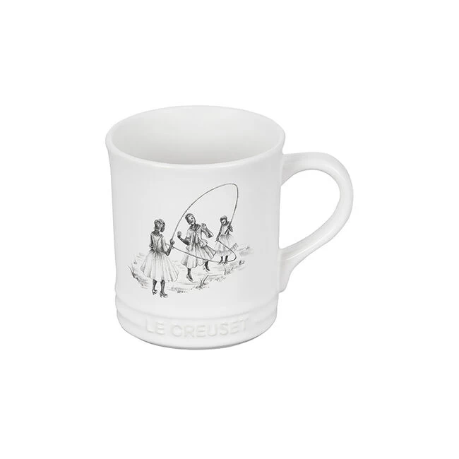 Le Creuset Harlem Toile De Jouy Mug - Girls Jumping Rope - Image 3