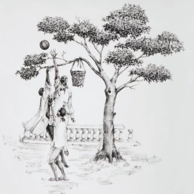 Le Creuset Harlem Toile De Jouy Mug - Basketball Players - Image 2