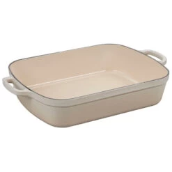 Le Creuset Signature 5.25-Quart Cast Iron Rectangular Roaster - Meringue