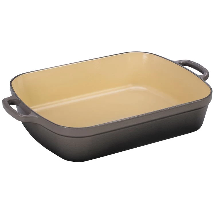 Le Creuset Signature 5.25-Quart Cast Iron Rectangular Roaster - Oyster