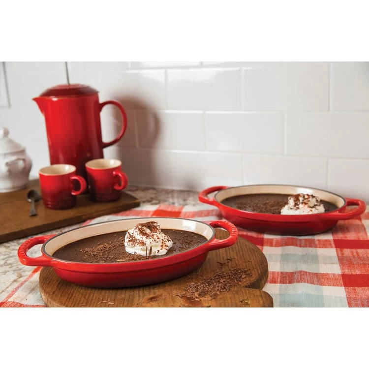 Le Creuset Signature 5/8-Quart Cast Iron Oval Baker - Cerise - Image 2