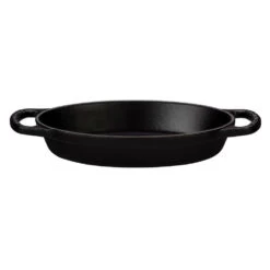 Le Creuset Signature 5/8-Quart Cast Iron Oval Baker - Licorice With Black Interior