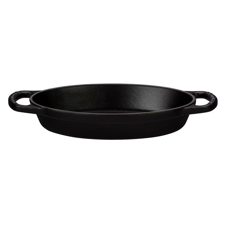 Le Creuset Signature 5/8-Quart Cast Iron Oval Baker - Licorice With Black Interior