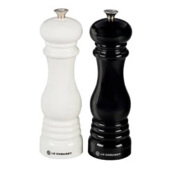 Le Creuset Stoneware Salt And Pepper Mill Set - Black & White