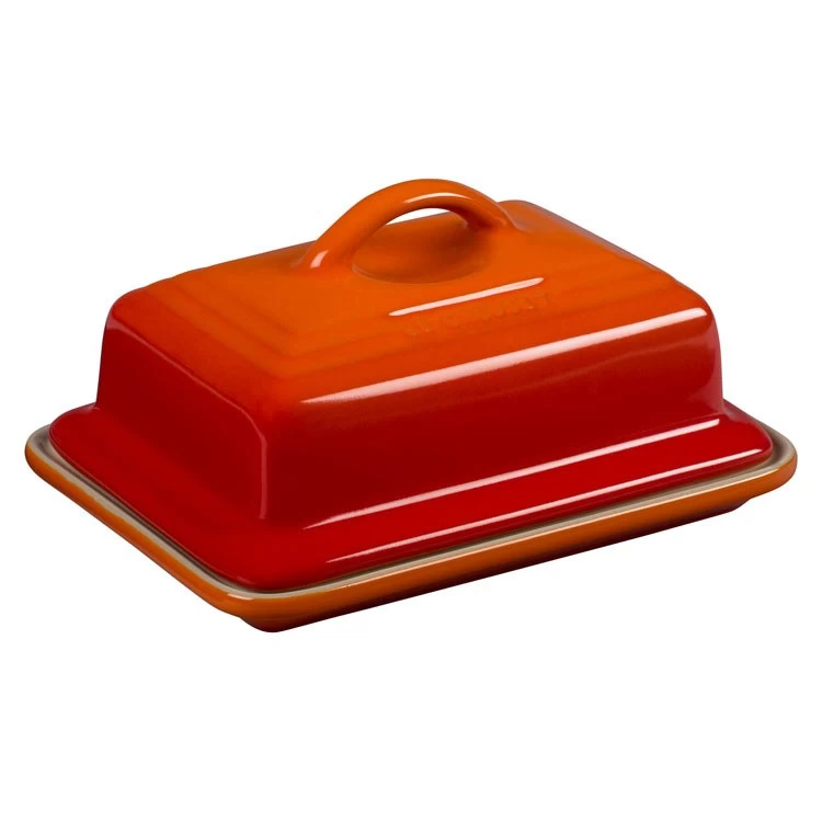 Le Creuset Heritage Stoneware Butter Dish - Flame