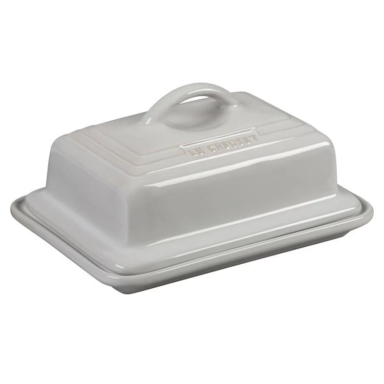 Le Creuset Heritage Stoneware Butter Dish - White