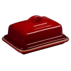 Le Creuset Heritage Stoneware Butter Dish - Cerise