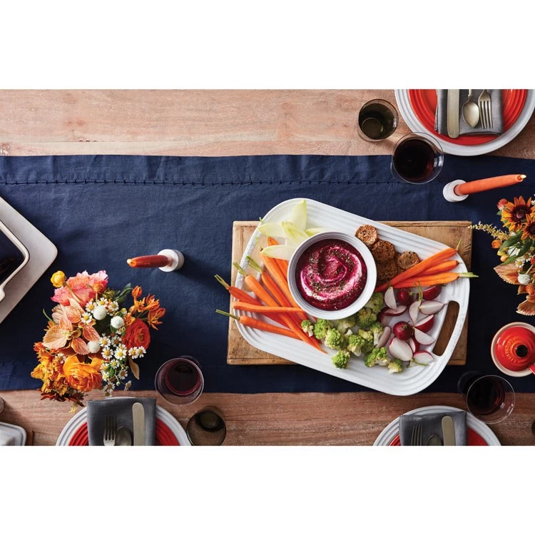 Le Creuset Stoneware Large Serving Platter - White - Image 4