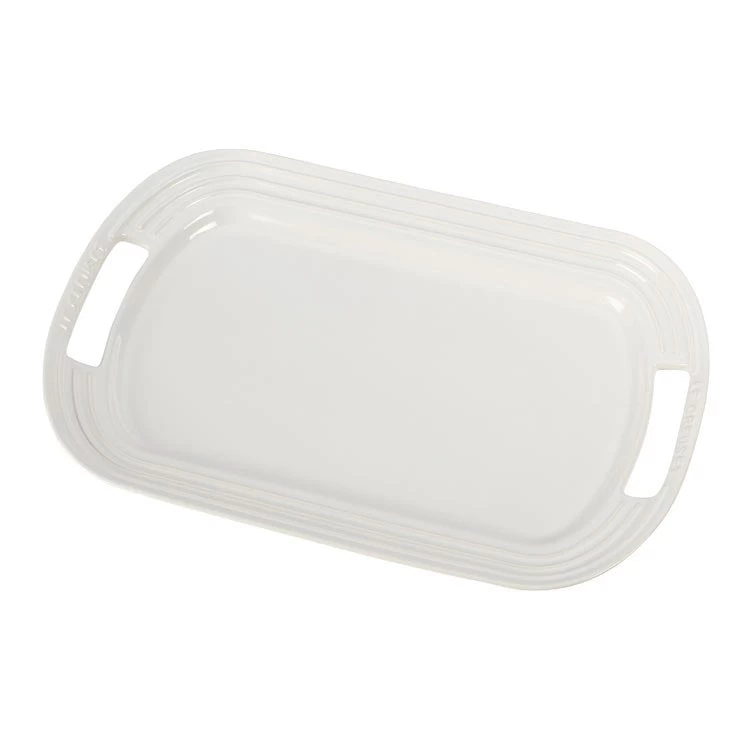 Le Creuset Stoneware Large Serving Platter - White