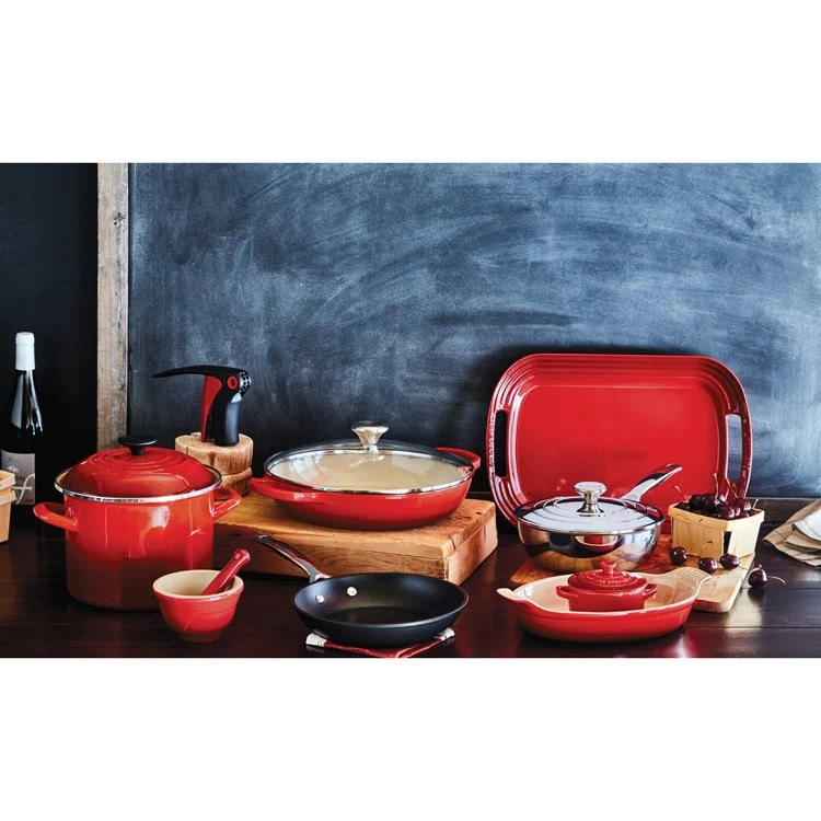 Le Creuset Stoneware Large Serving Platter - Cerise - Image 3